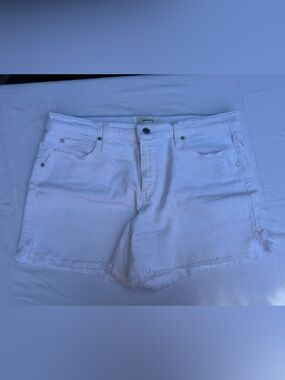 Level 99 White Jeans Shorts